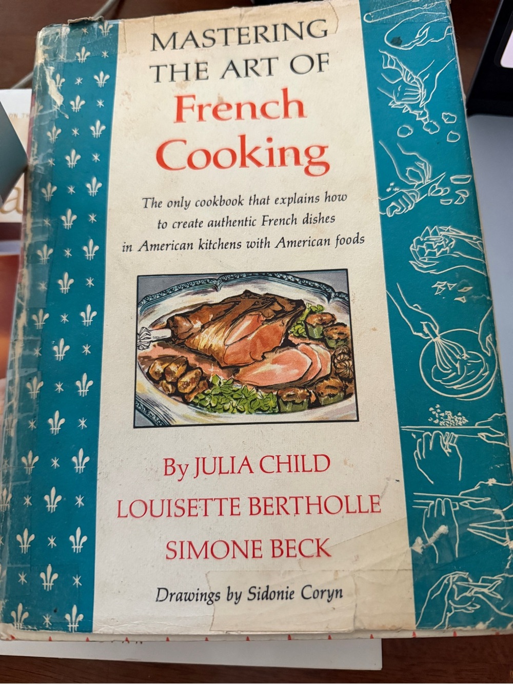 Mastering the Art of French Cooking by - Cream/Teal Cover